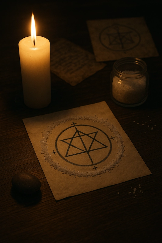Black magic protection rituals used to prevent spells from backfiring