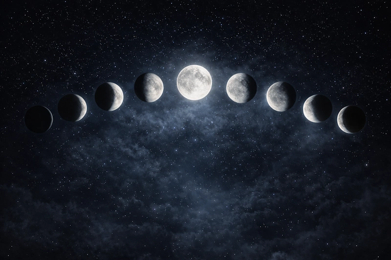 Moon phases used for timing black magic spells